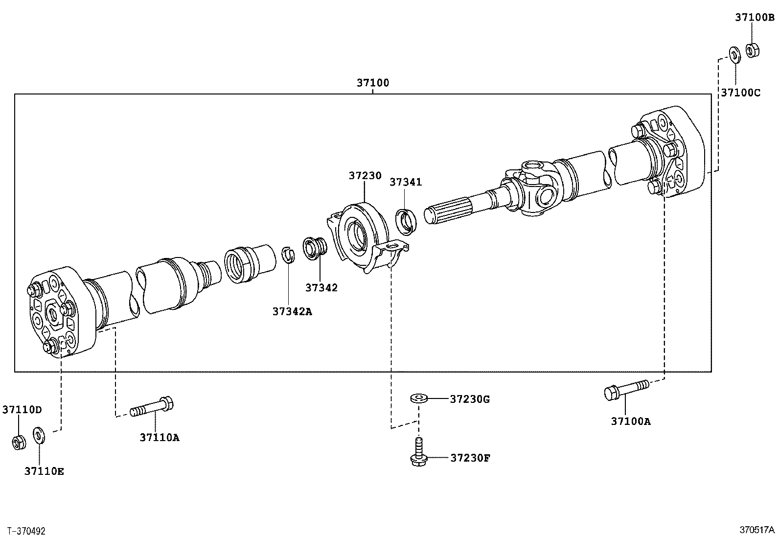  SOARER SC430 |  PROPELLER SHAFT UNIVERSAL JOINT