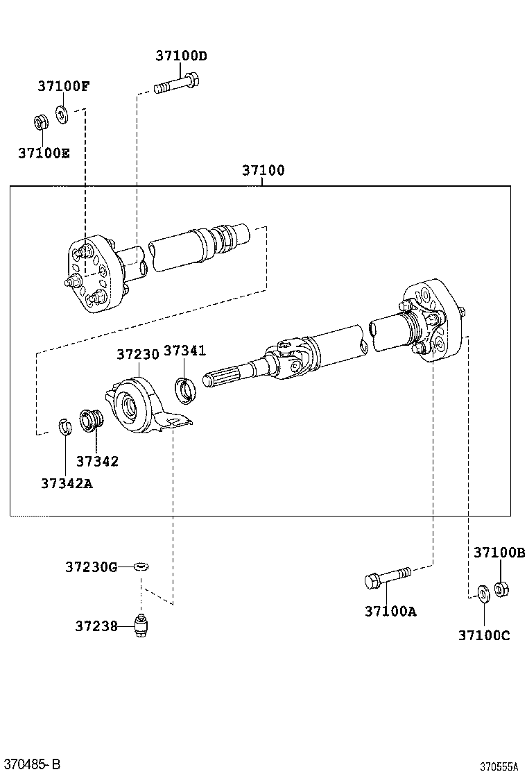  GS450H |  PROPELLER SHAFT UNIVERSAL JOINT