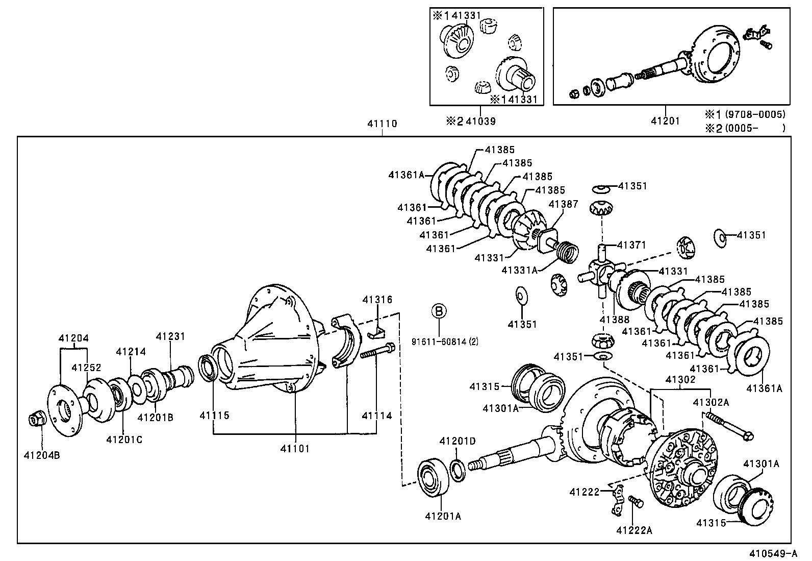  HILUX |  REAR AXLE HOUSING DIFFERENTIAL