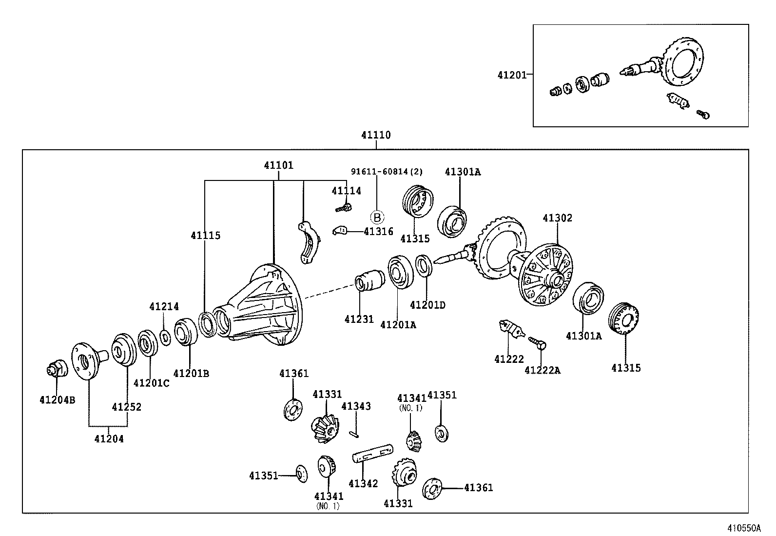  HILUX |  REAR AXLE HOUSING DIFFERENTIAL