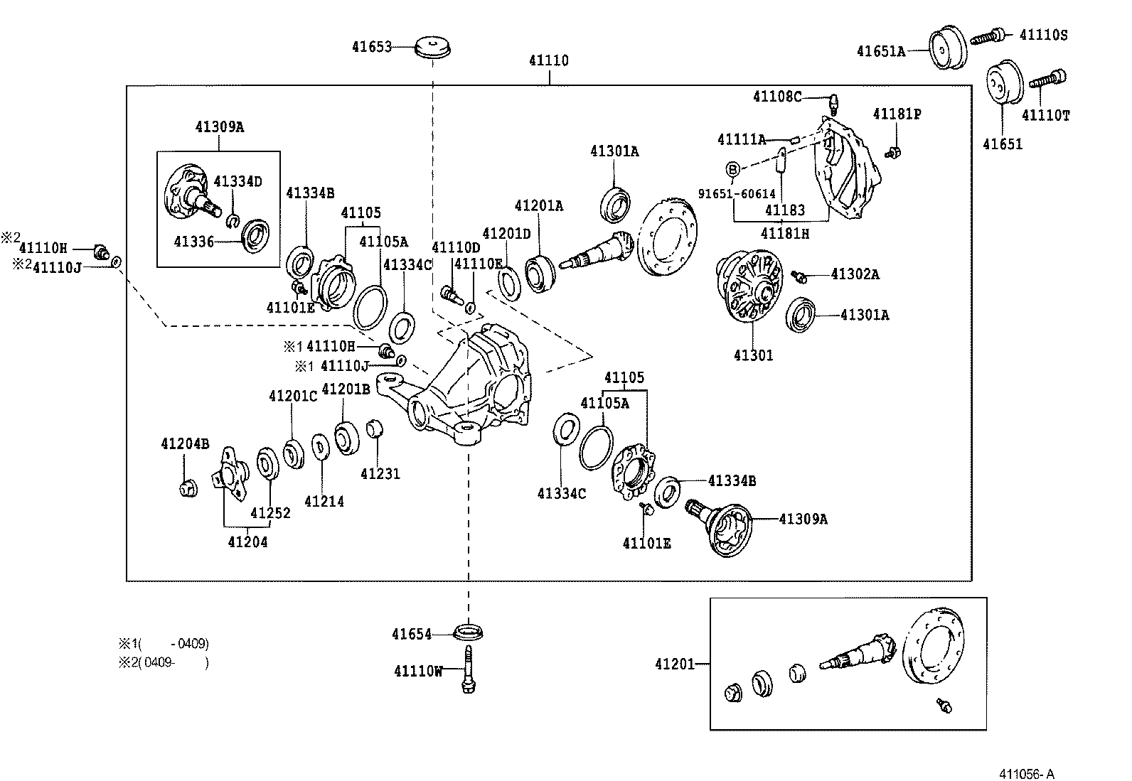  CROWN CROWN MAJESTA |  REAR AXLE HOUSING DIFFERENTIAL