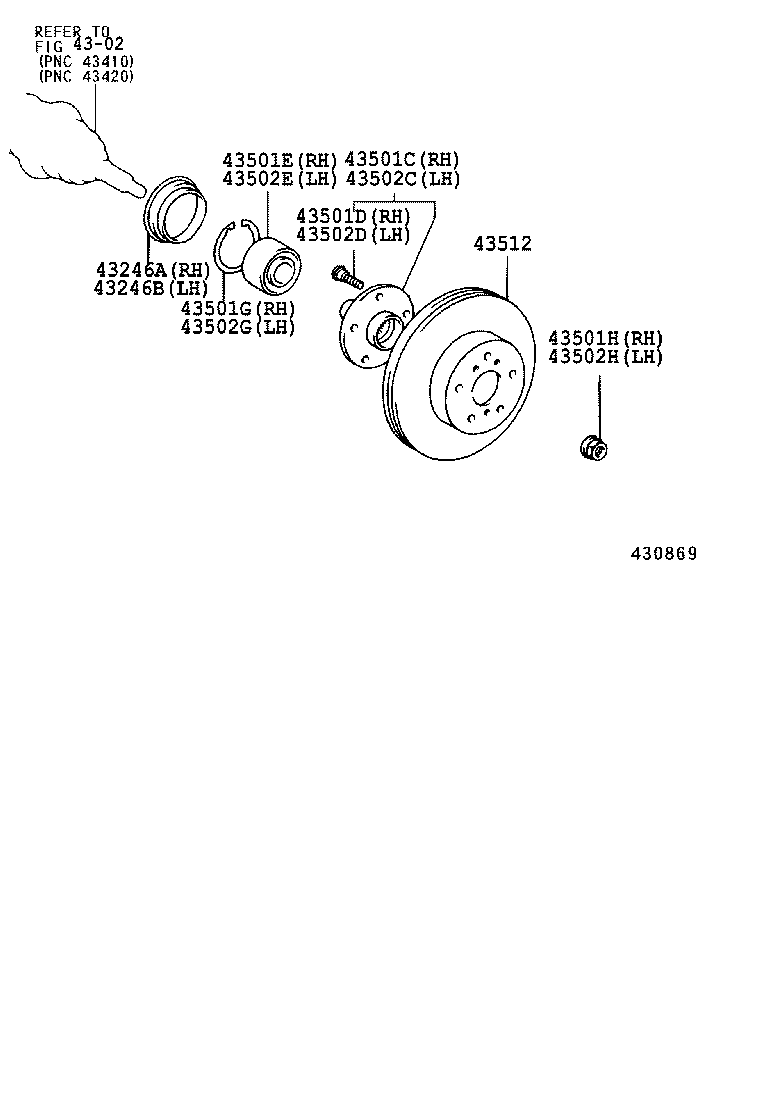  CAMRY |  FRONT AXLE HUB