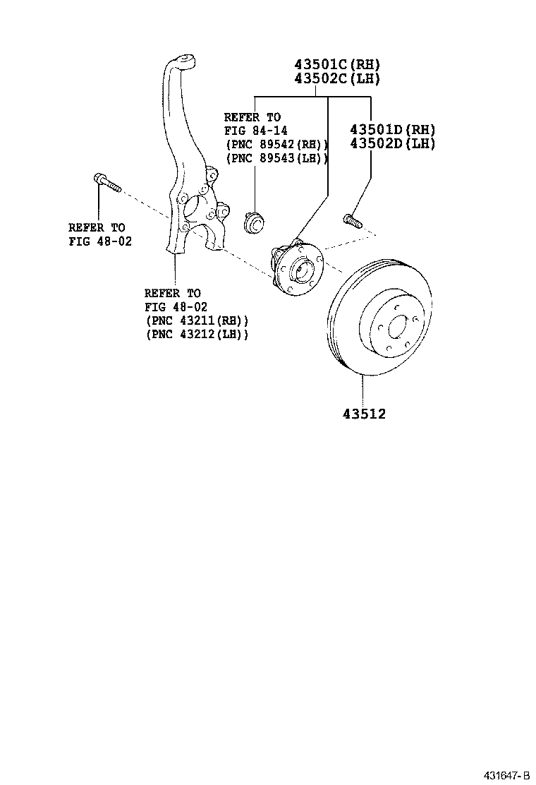  GS450H |  FRONT AXLE HUB