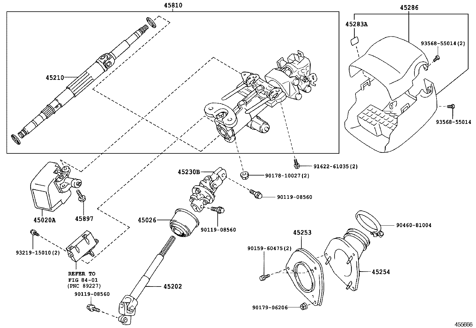 HARRIER HV |  STEERING COLUMN SHAFT