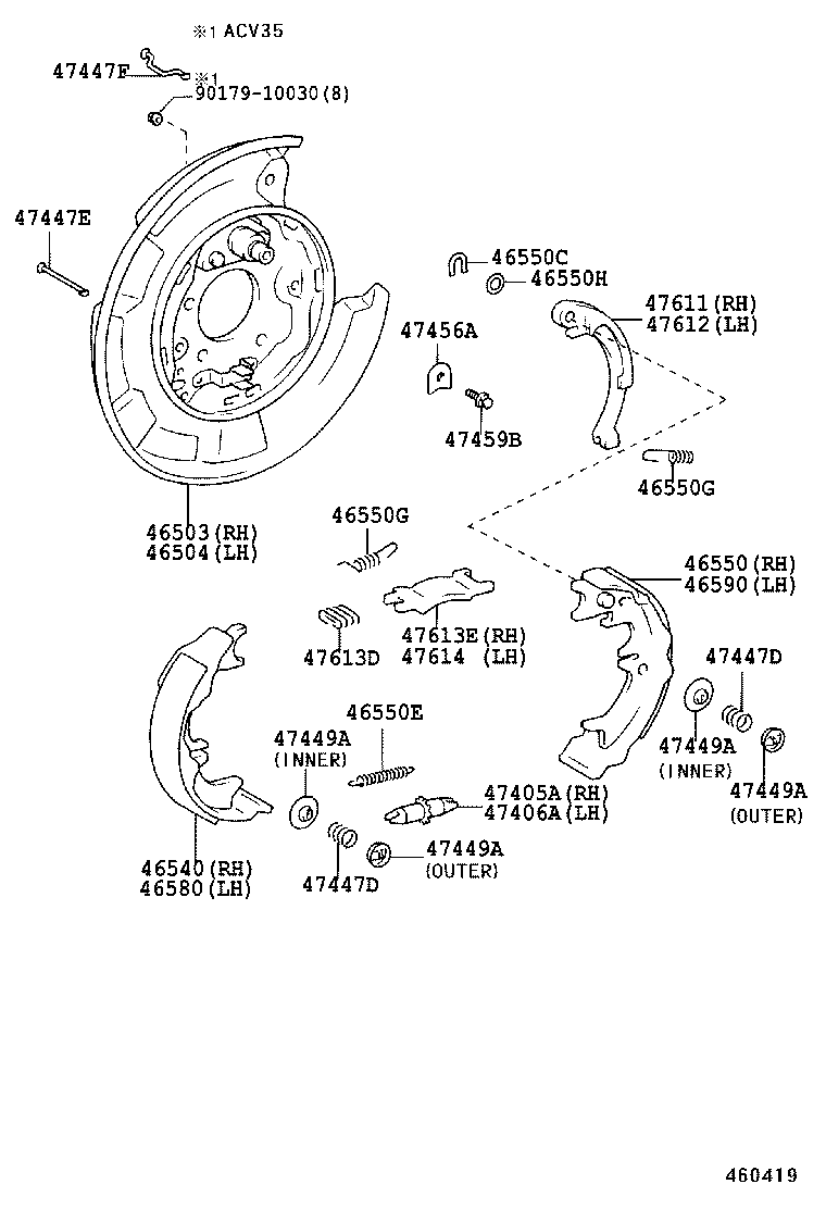  CAMRY |  PARKING BRAKE CABLE