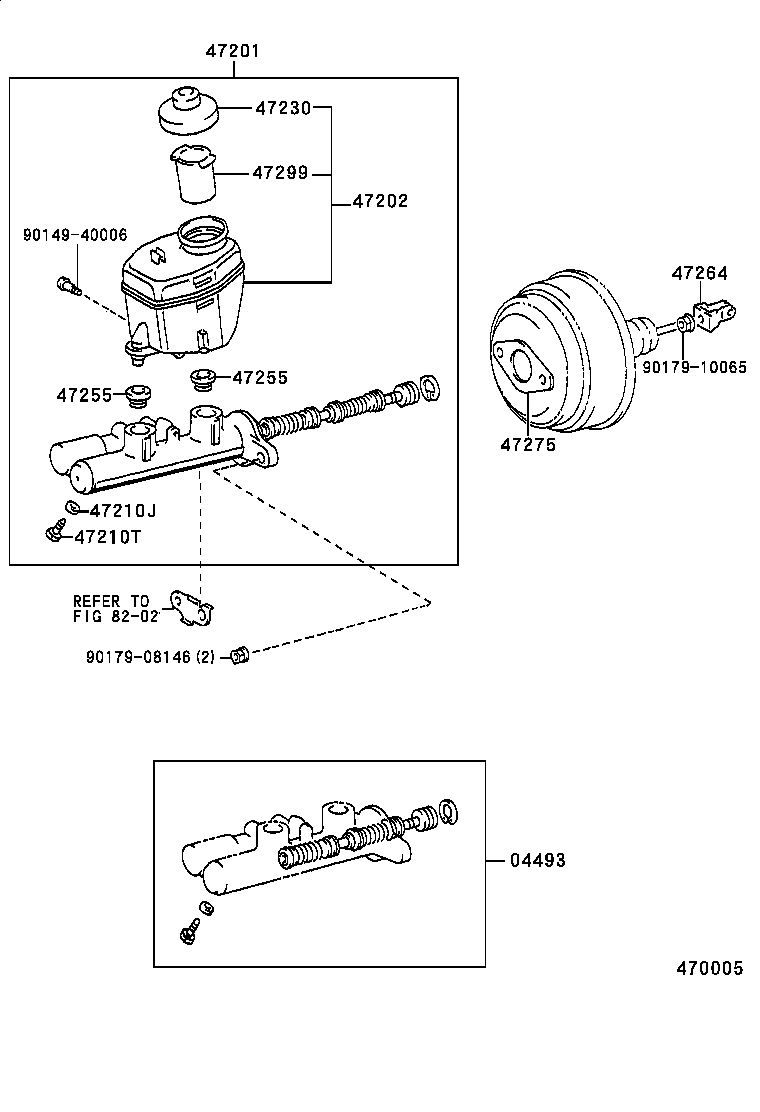  HILUX SURF |  BRAKE MASTER CYLINDER