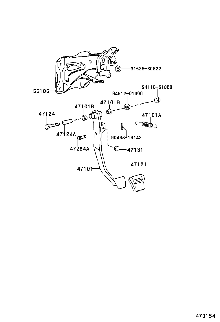  MARK 2 |  BRAKE PEDAL BRACKET