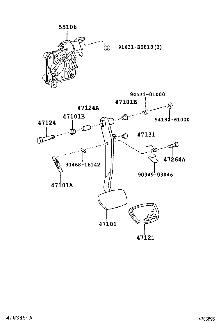  CENTURY |  BRAKE PEDAL BRACKET