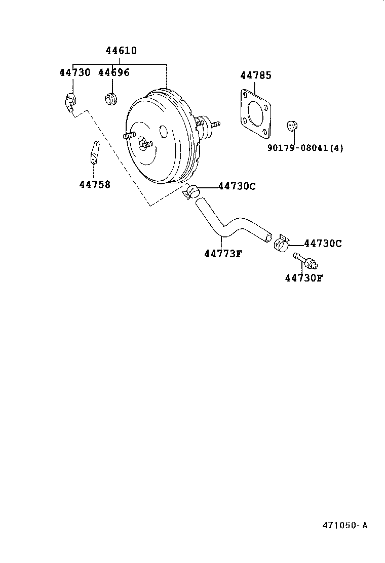  HARRIER |  BRAKE BOOSTER VACUUM TUBE