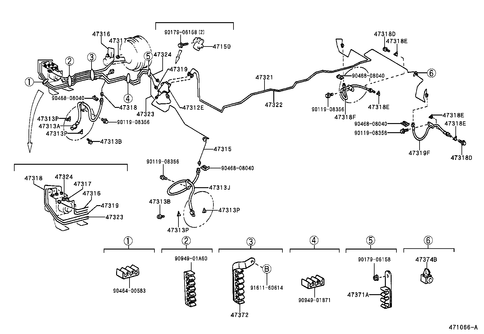  HARRIER |  BRAKE TUBE CLAMP