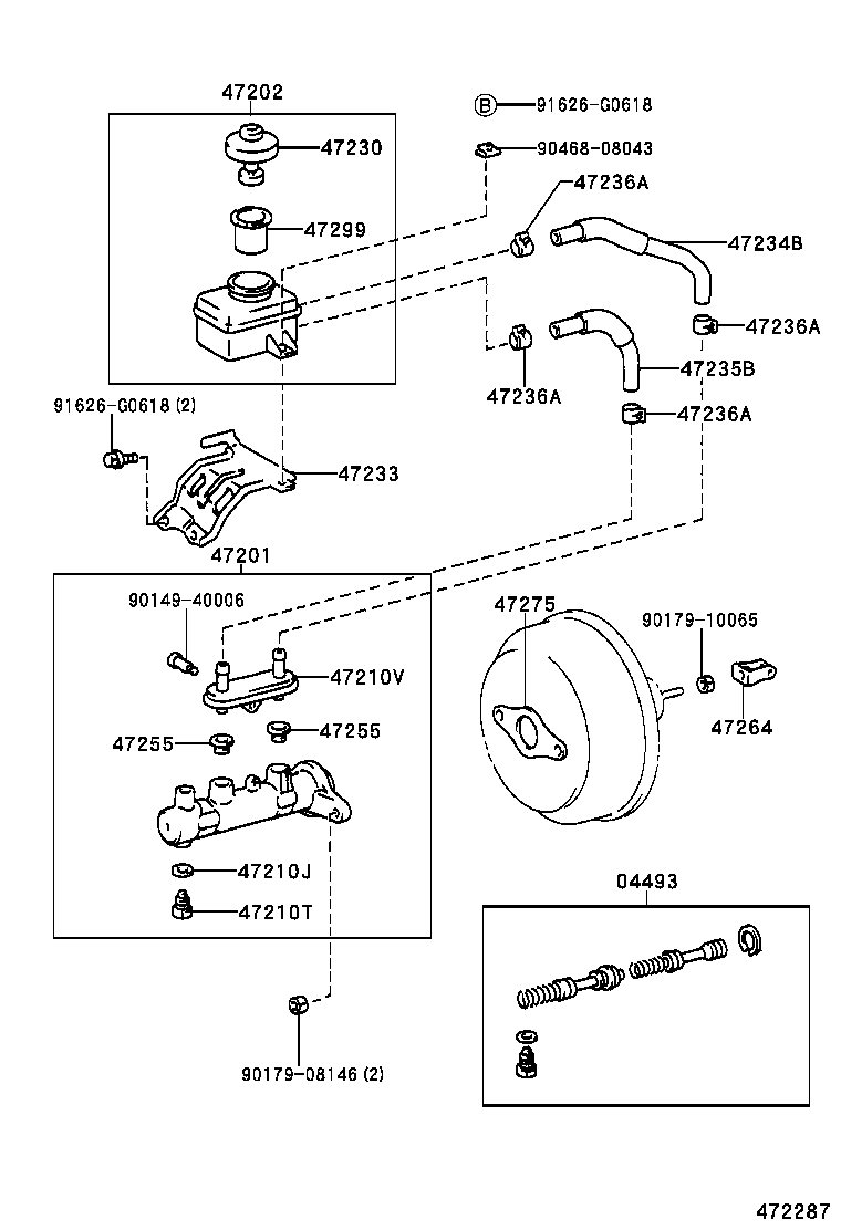  HARRIER |  BRAKE MASTER CYLINDER