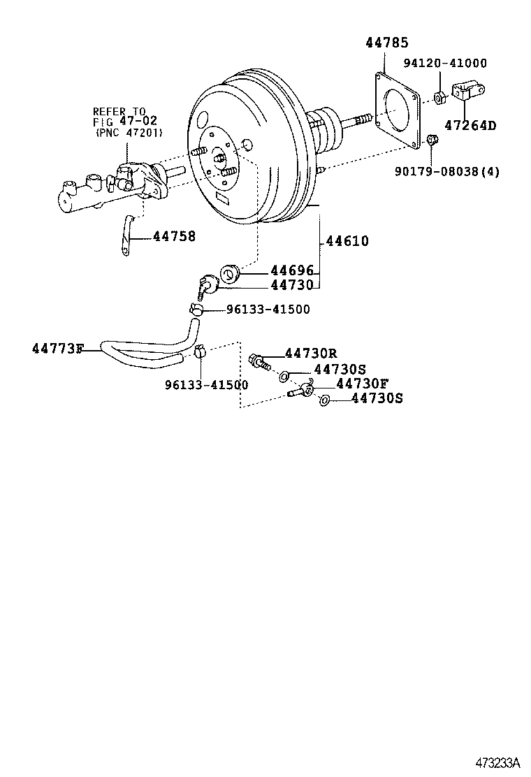  CALDINA |  BRAKE BOOSTER VACUUM TUBE