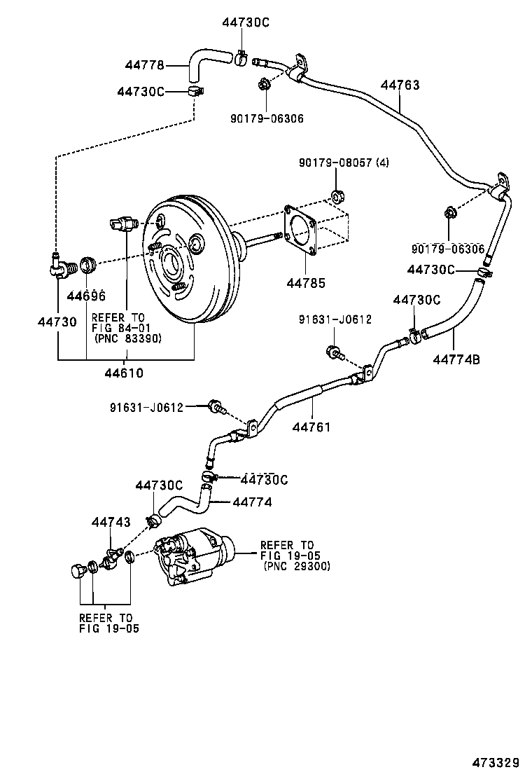  HILUX SURF |  BRAKE BOOSTER VACUUM TUBE