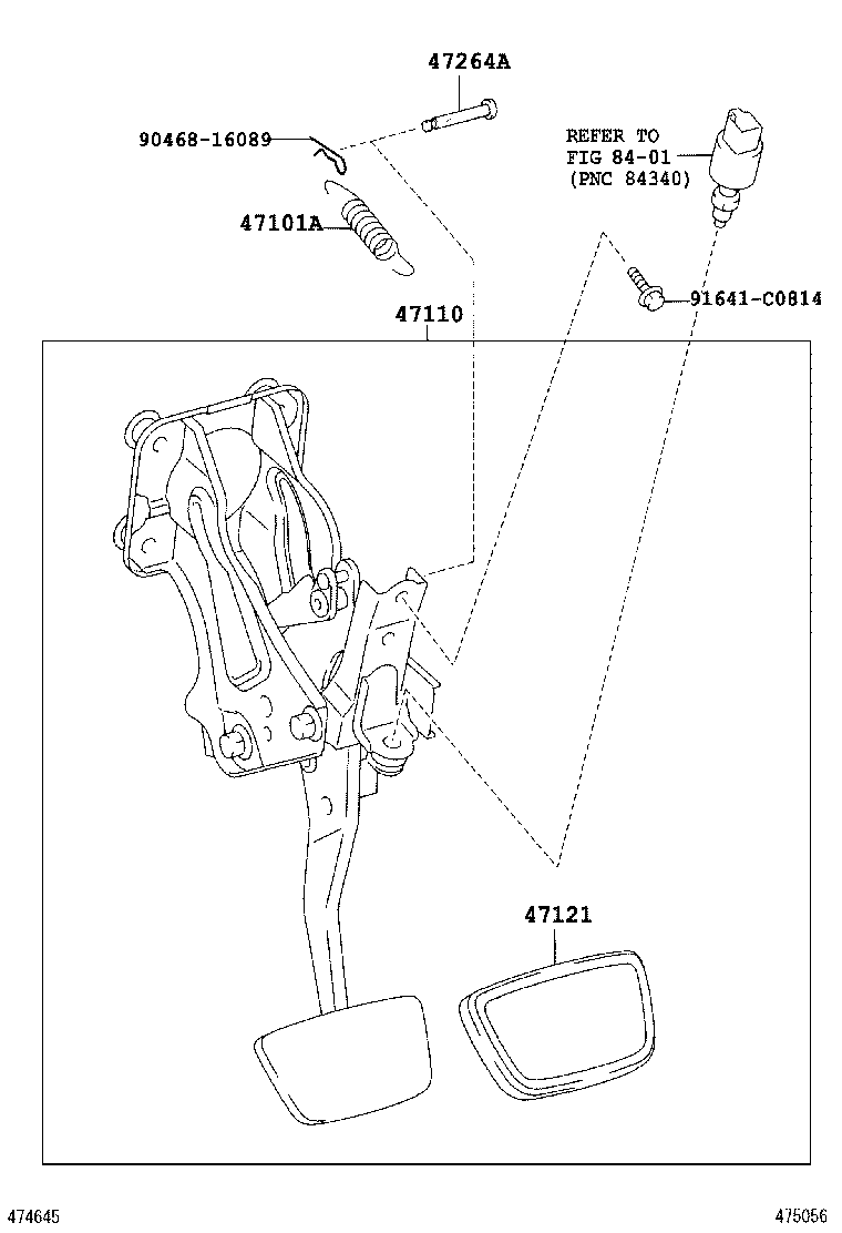  GS450H |  BRAKE PEDAL BRACKET