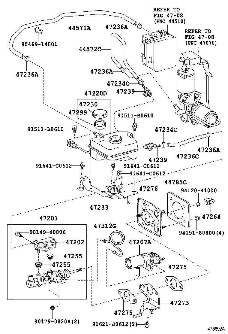  LS600H 600HL |  BRAKE MASTER CYLINDER