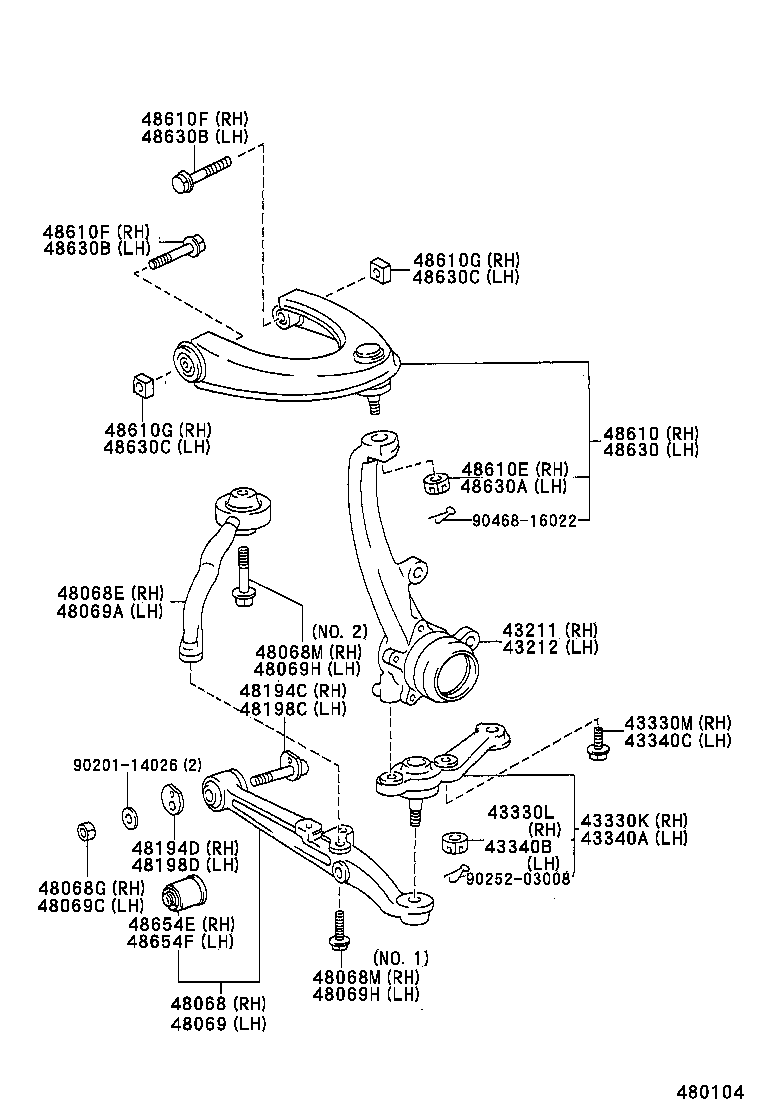  CHASER |  FRONT AXLE ARM STEERING KNUCKLE