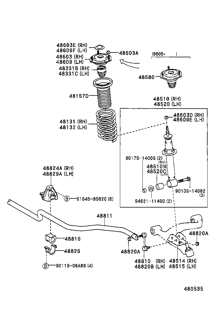  SUPRA |  FRONT SPRING SHOCK ABSORBER