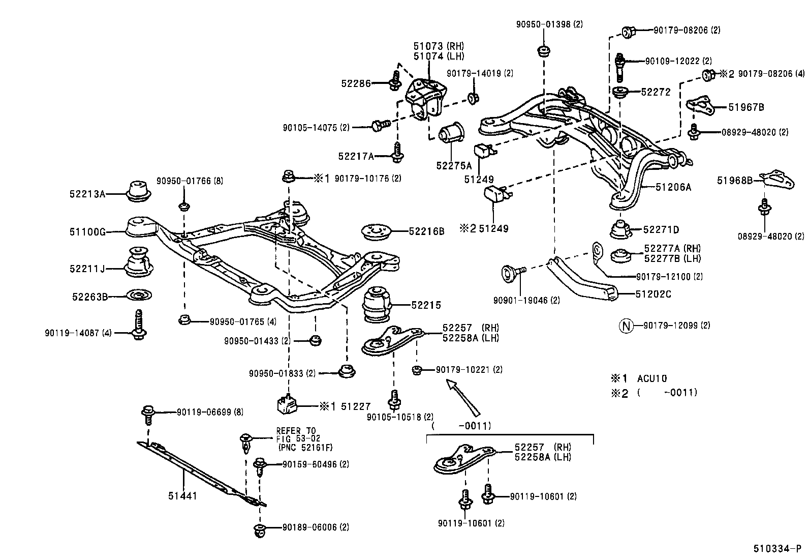  HARRIER |  SUSPENSION CROSSMEMBER UNDER COVER