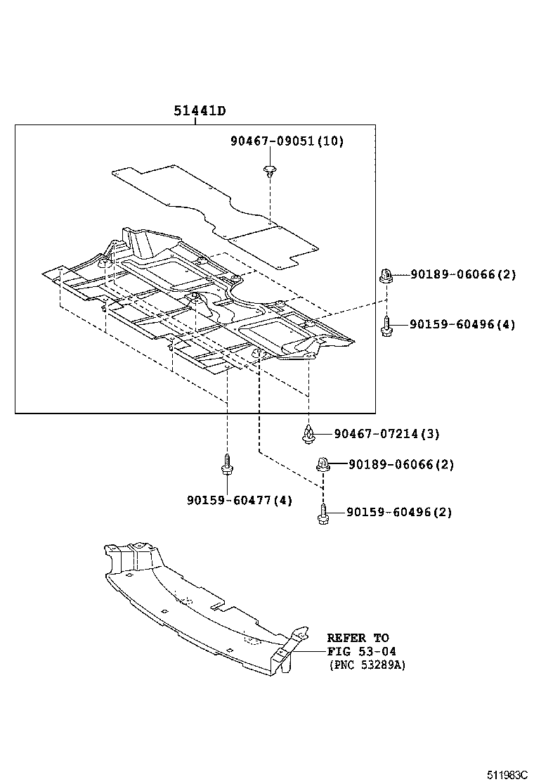  GS460 430 350 |  SUSPENSION CROSSMEMBER UNDER COVER