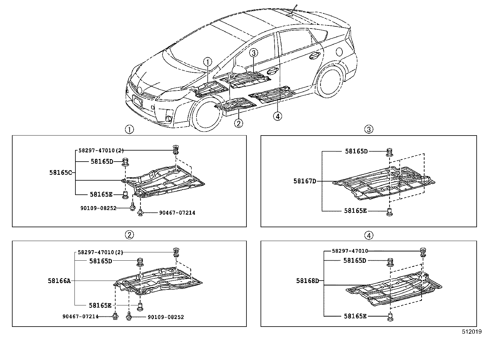  PRIUS PLUG IN LEASE |  SUSPENSION CROSSMEMBER UNDER COVER