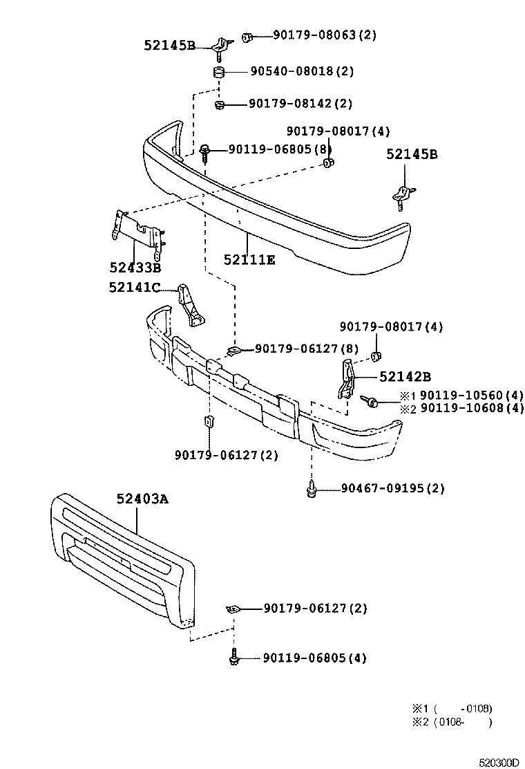  HILUX |  FRONT BUMPER BUMPER STAY