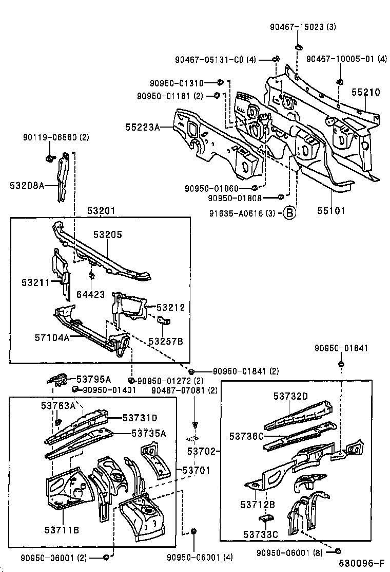  MARK 2 |  FRONT FENDER APRON DASH PANEL