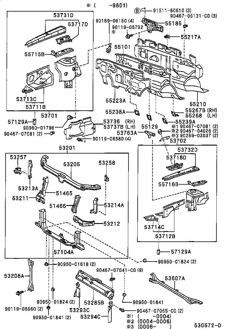  HARRIER |  FRONT FENDER APRON DASH PANEL