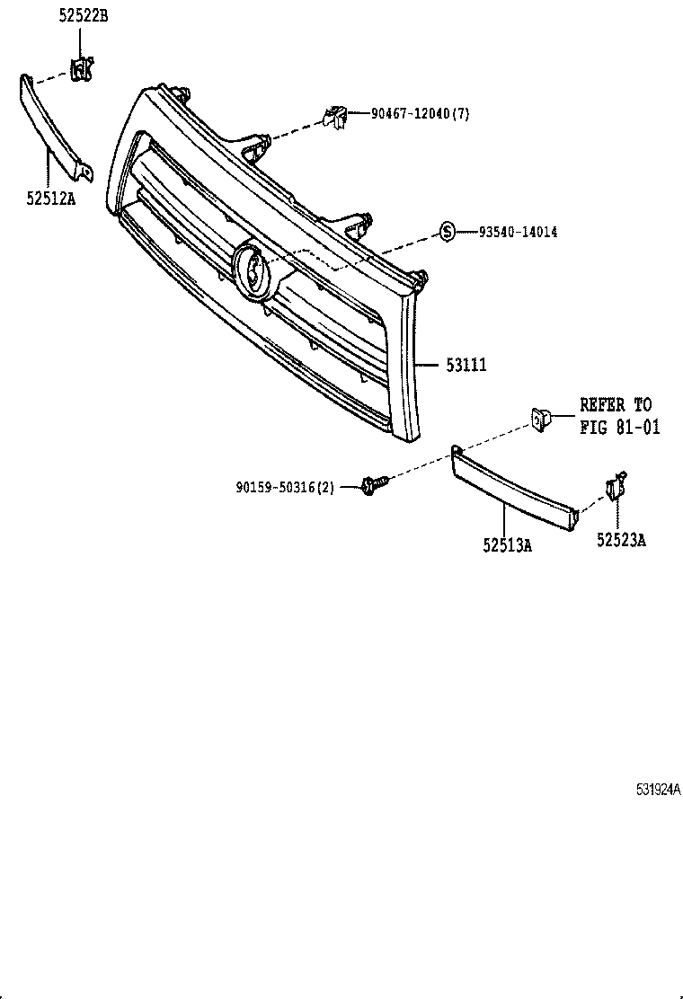  HILUX SURF |  RADIATOR GRILLE