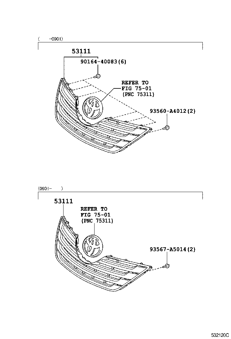  CAMRY |  RADIATOR GRILLE