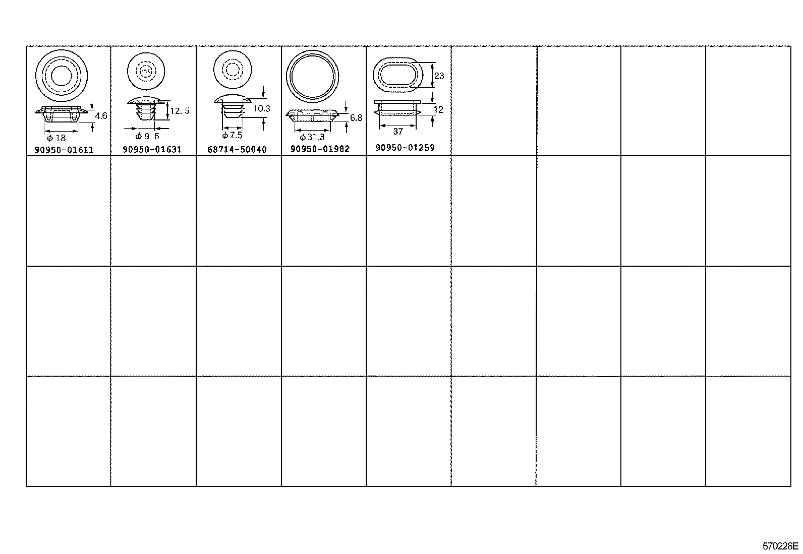  GS460 430 350 |  HOLE PLUG