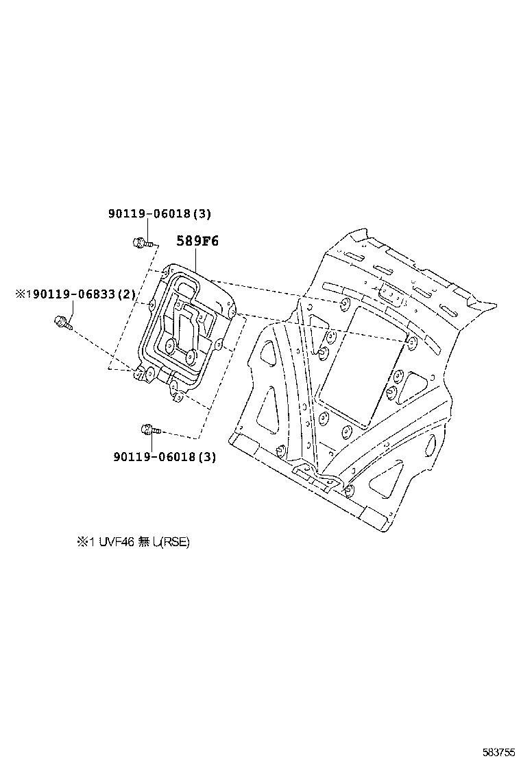  LS600H 600HL |  CONSOLE BOX BRACKET