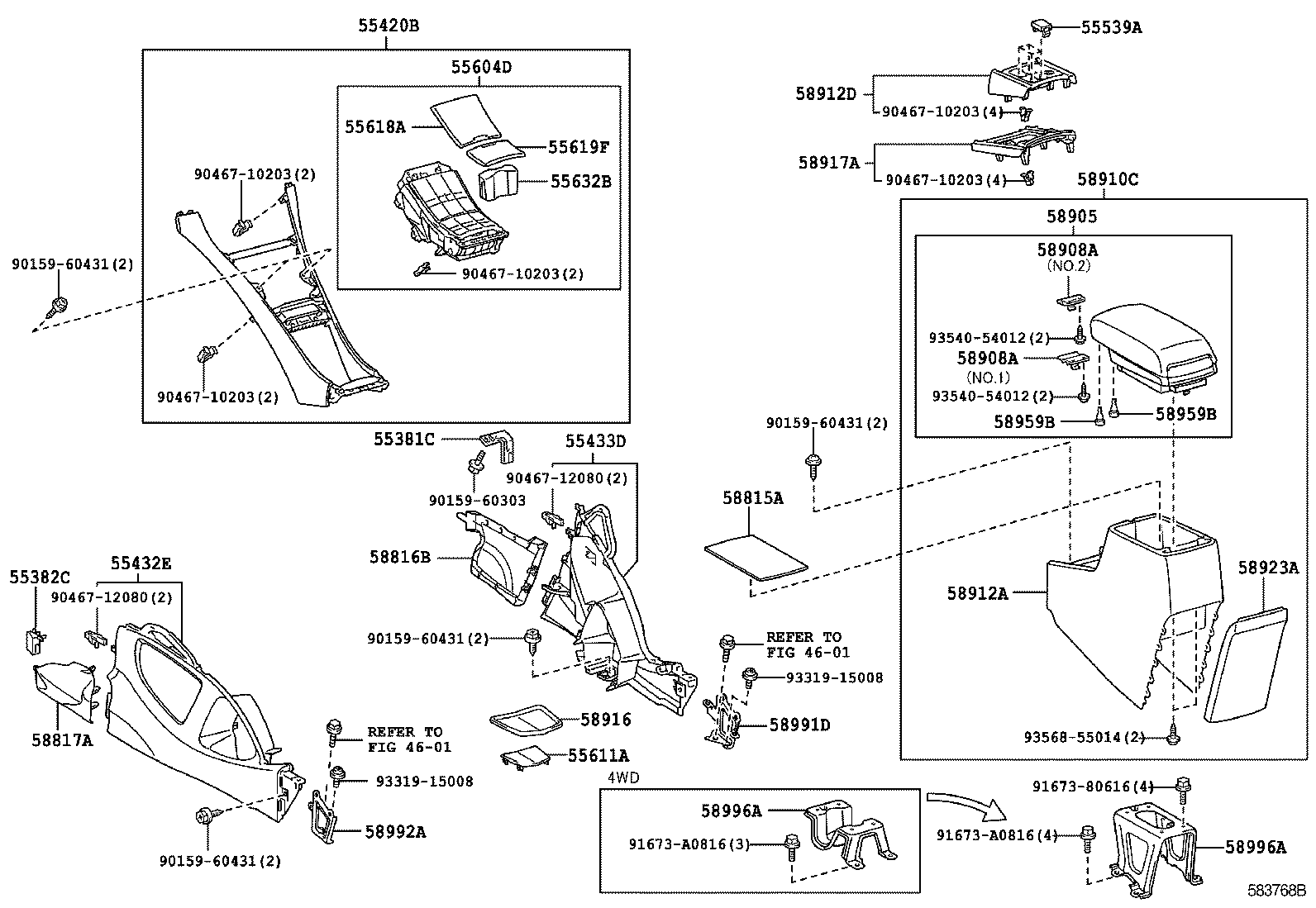  BLADE |  CONSOLE BOX BRACKET