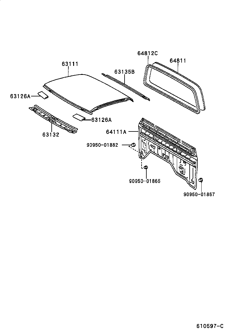  HILUX |  ROOF PANEL BACK PANEL