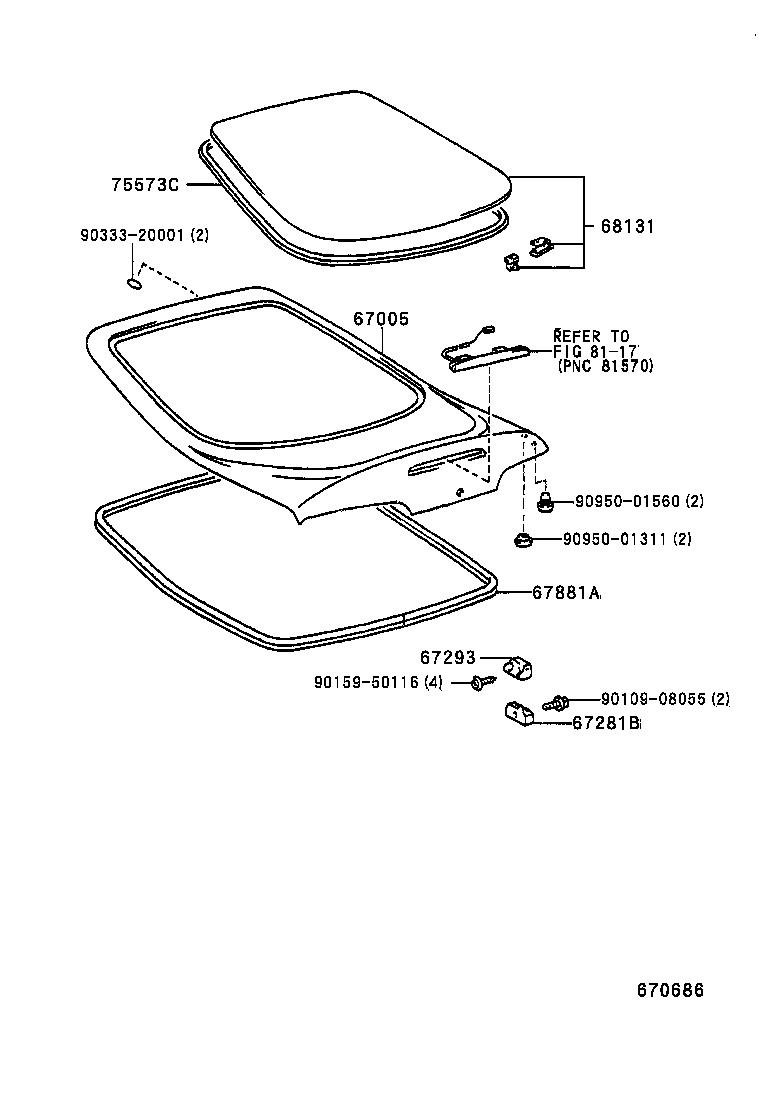  SUPRA |  BACK DOOR PANEL GLASS