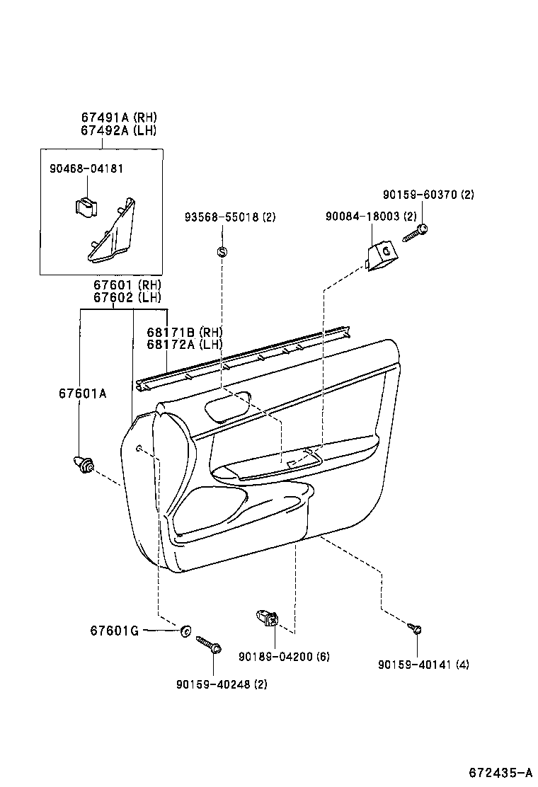  CAMRY |  FRONT DOOR PANEL GLASS