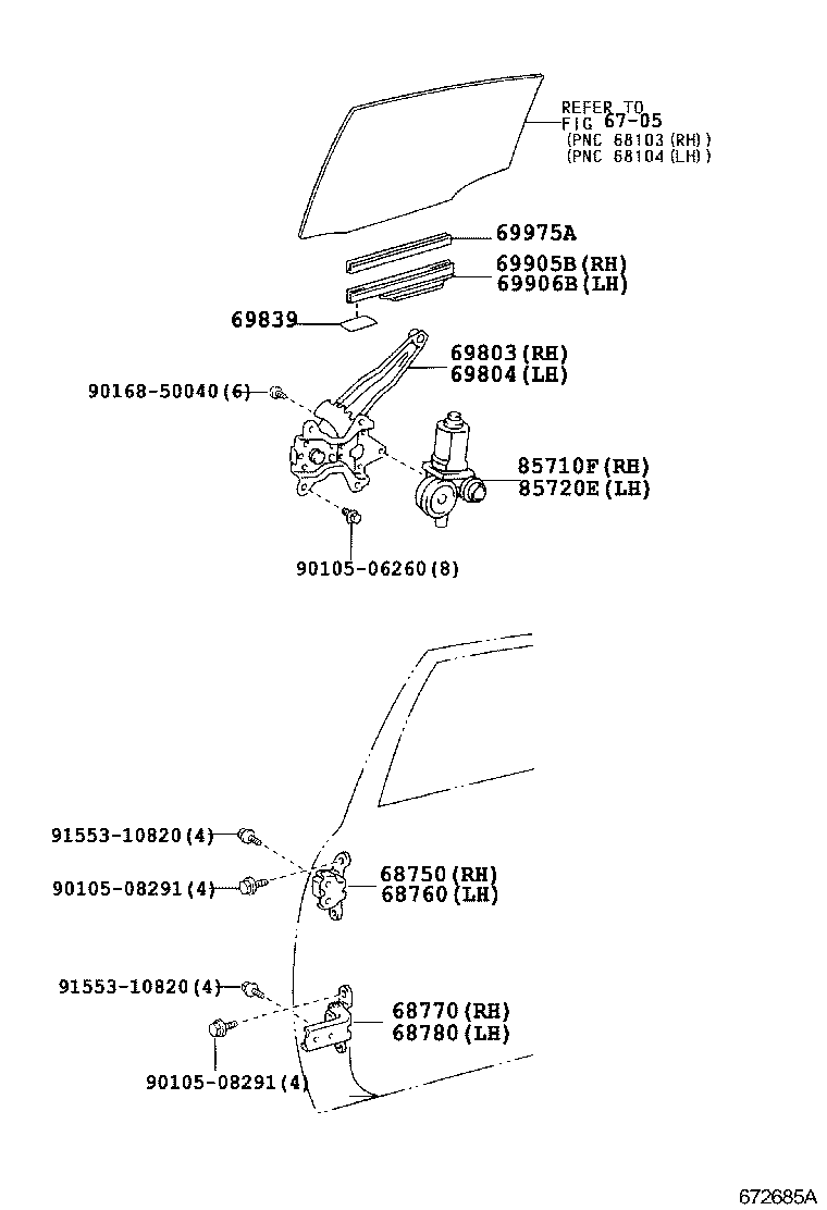  IST |  REAR DOOR WINDOW REGULATOR HINGE