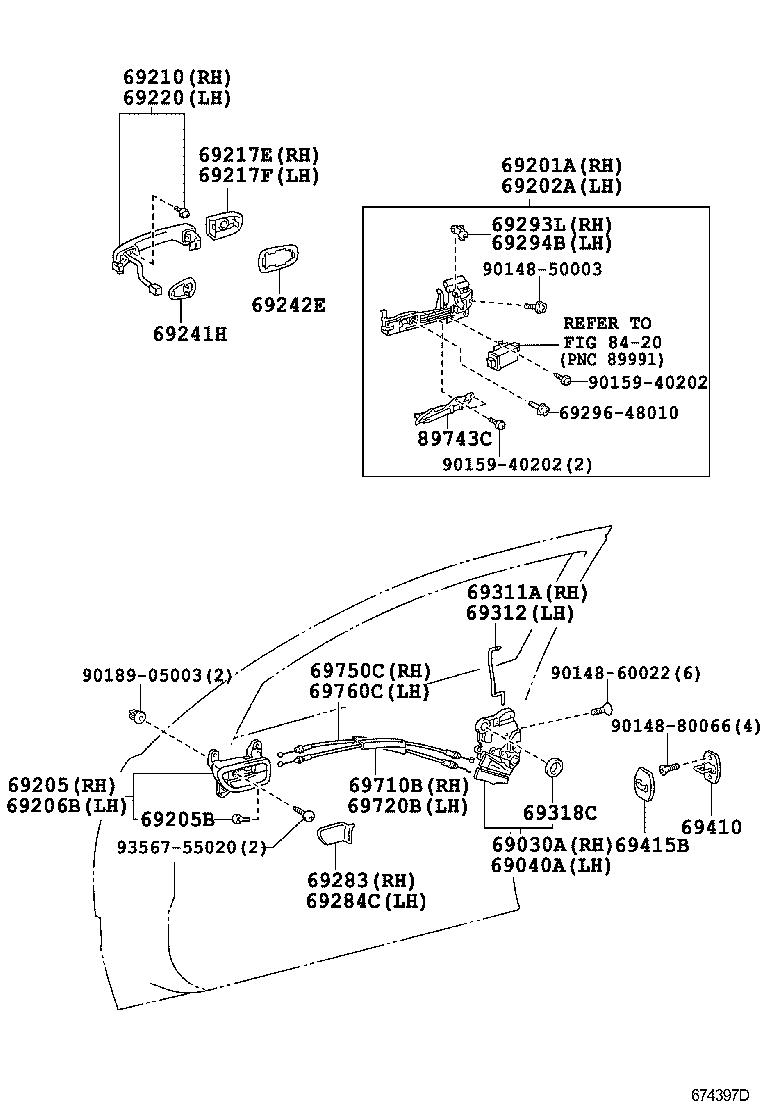  GS450H |  FRONT DOOR LOCK HANDLE