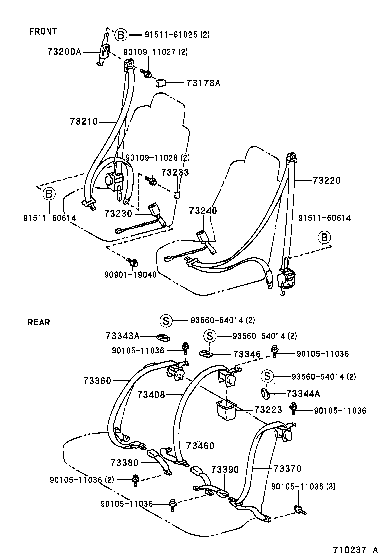  MARK 2 |  SEAT BELT CHILD RESTRAINT SEAT