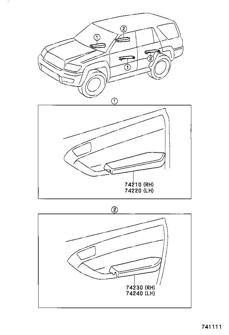  HILUX SURF |  ARMREST VISOR