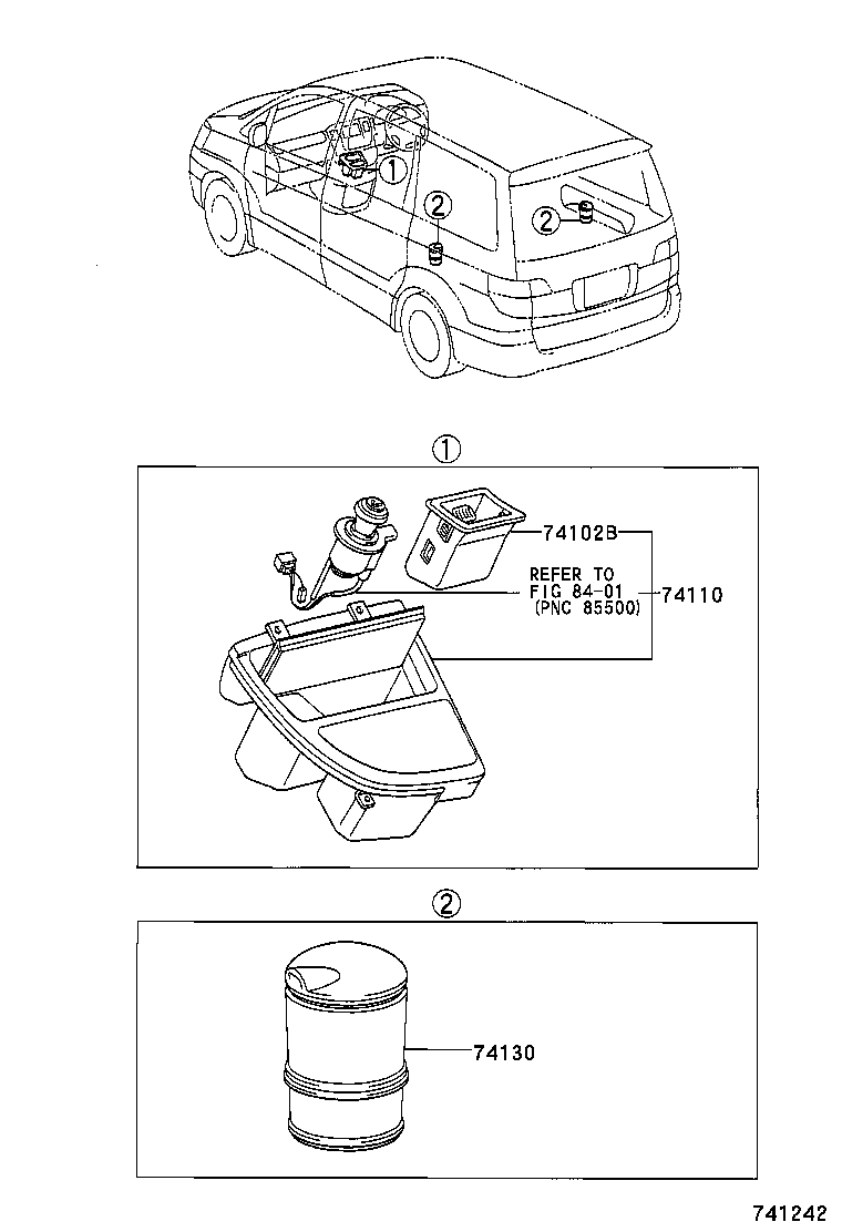  ALPHARD HV |  ASH RECEPTACLE