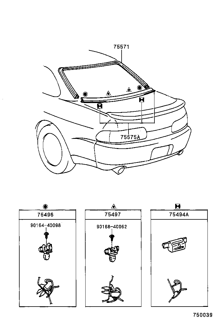  SOARER |  REAR MOULDING