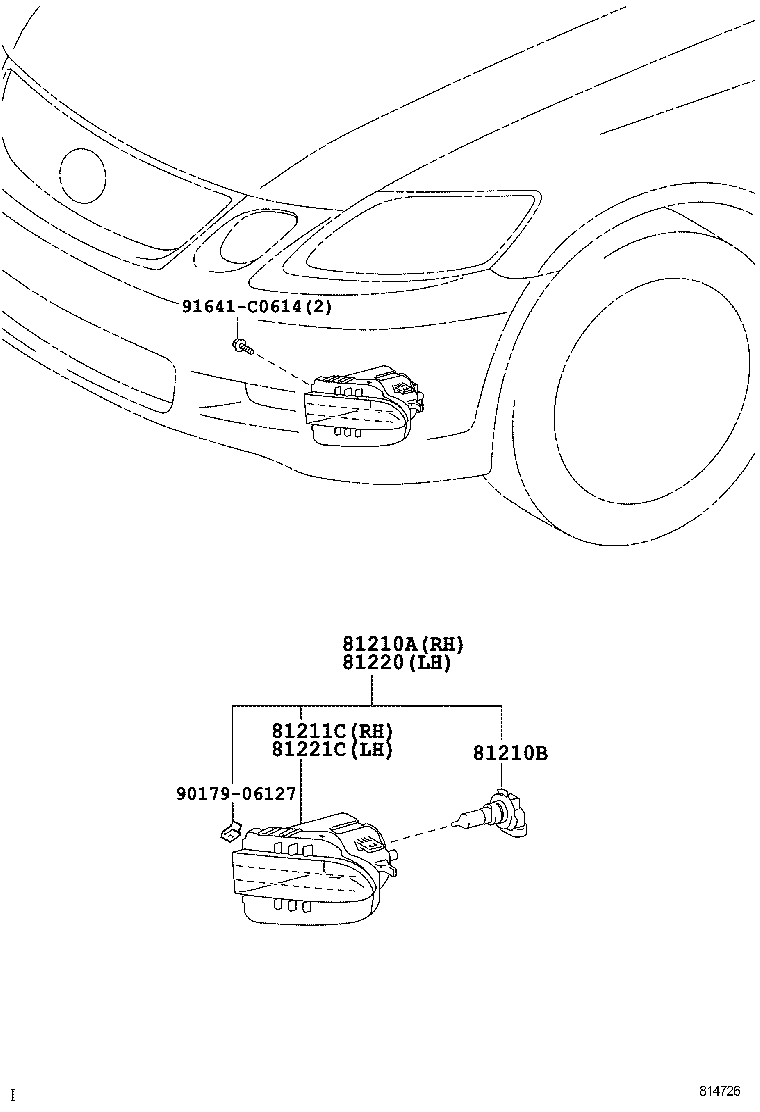  GS460 430 350 |  FOG LAMP