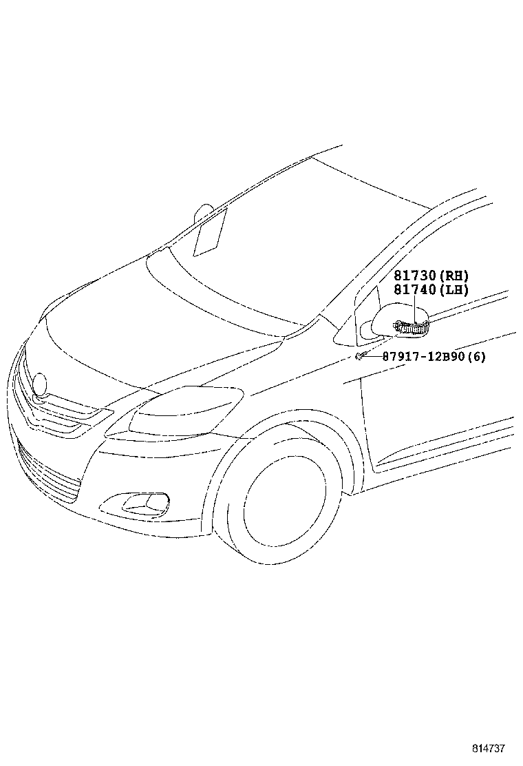  BELTA |  SIDE TURN SIGNAL LAMP OUTER MIRROR LAMP