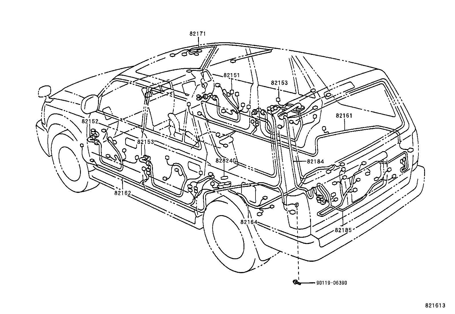  HILUX SURF |  WIRING CLAMP