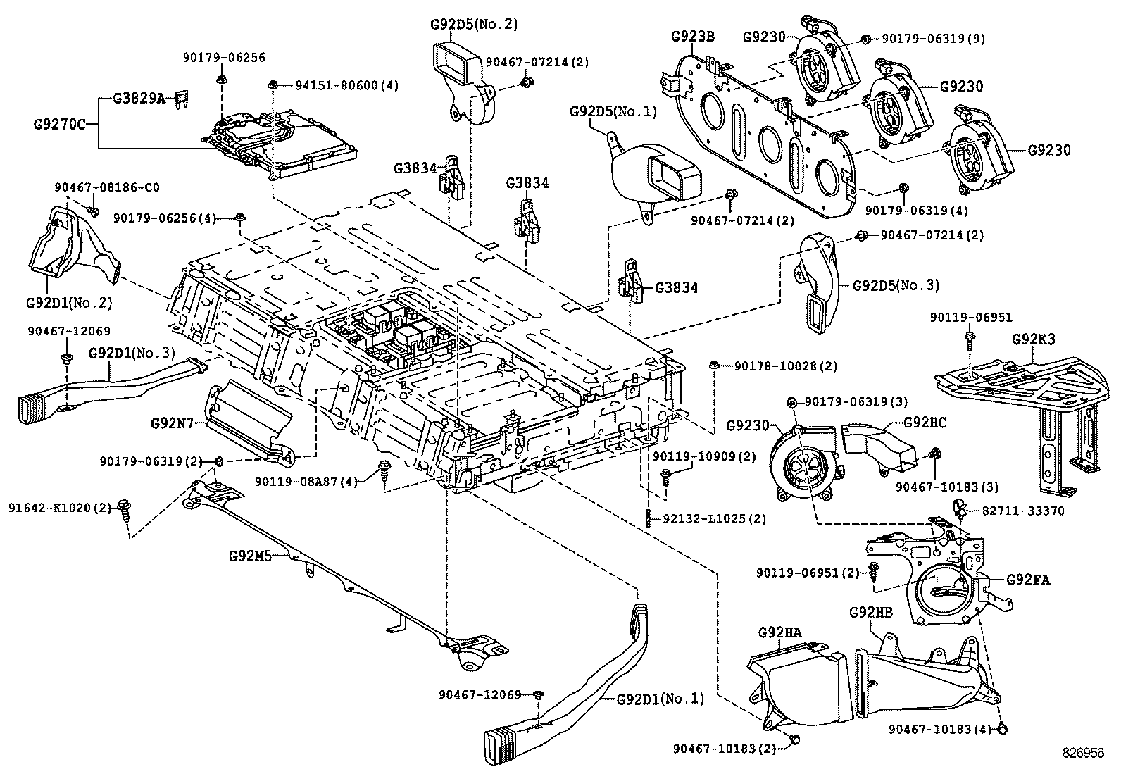  PRIUS PLUG IN LEASE |  BATTERY BATTERY CABLE