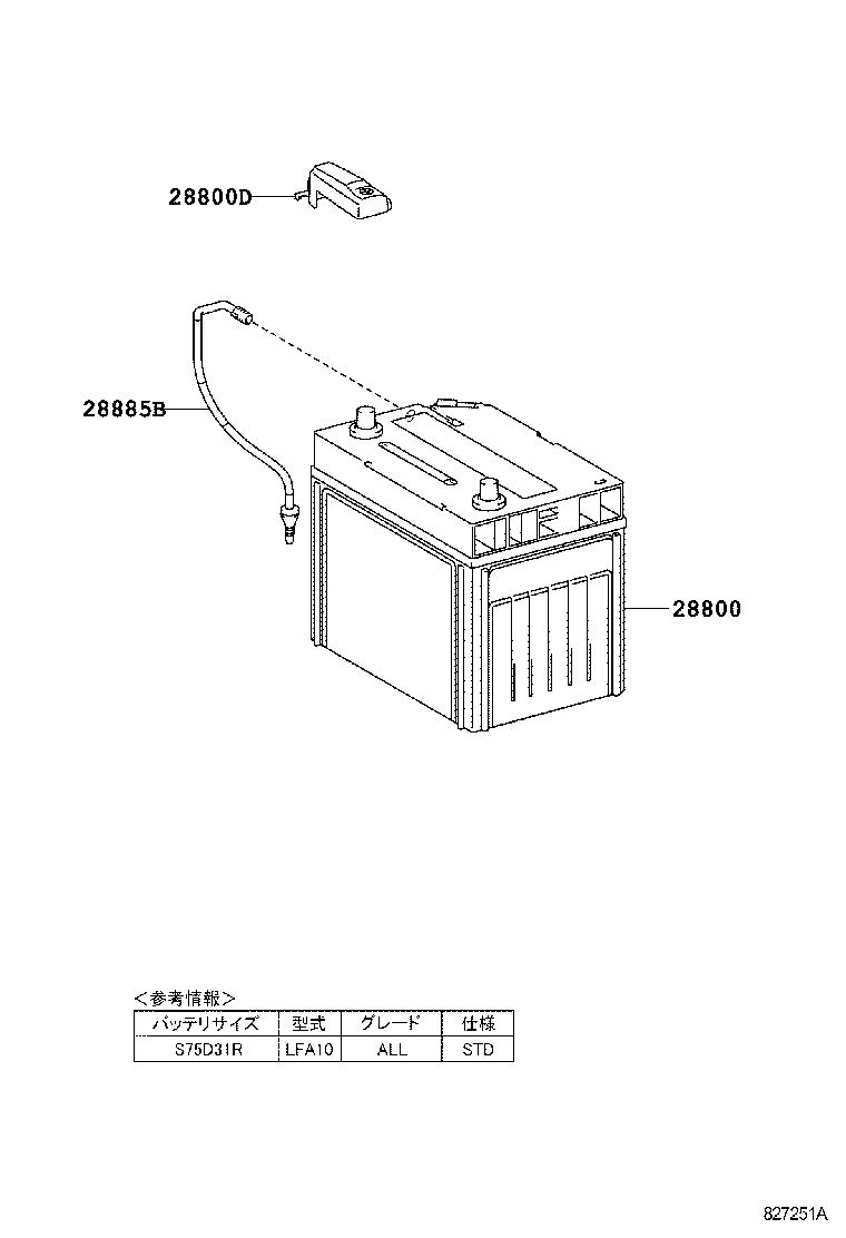  LFA |  BATTERY BATTERY CABLE