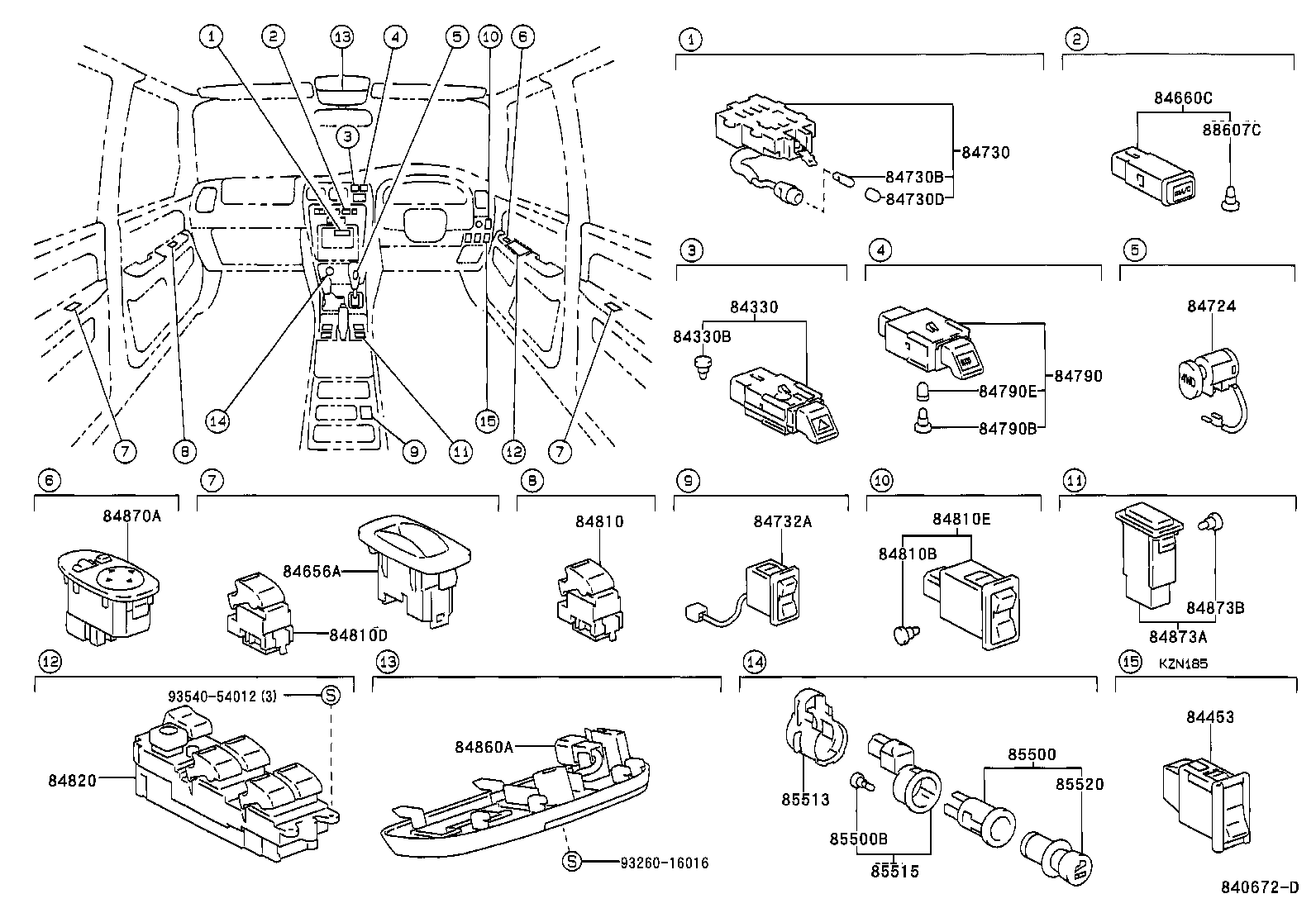  HILUX SURF |  SWITCH RELAY COMPUTER