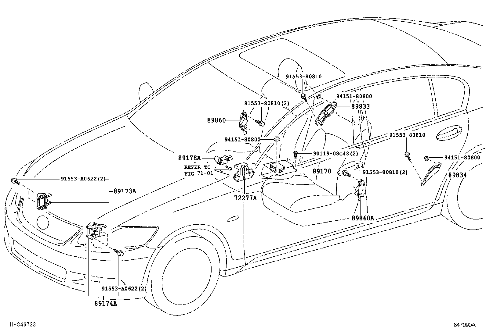  GS460 430 350 |  AIR BAG