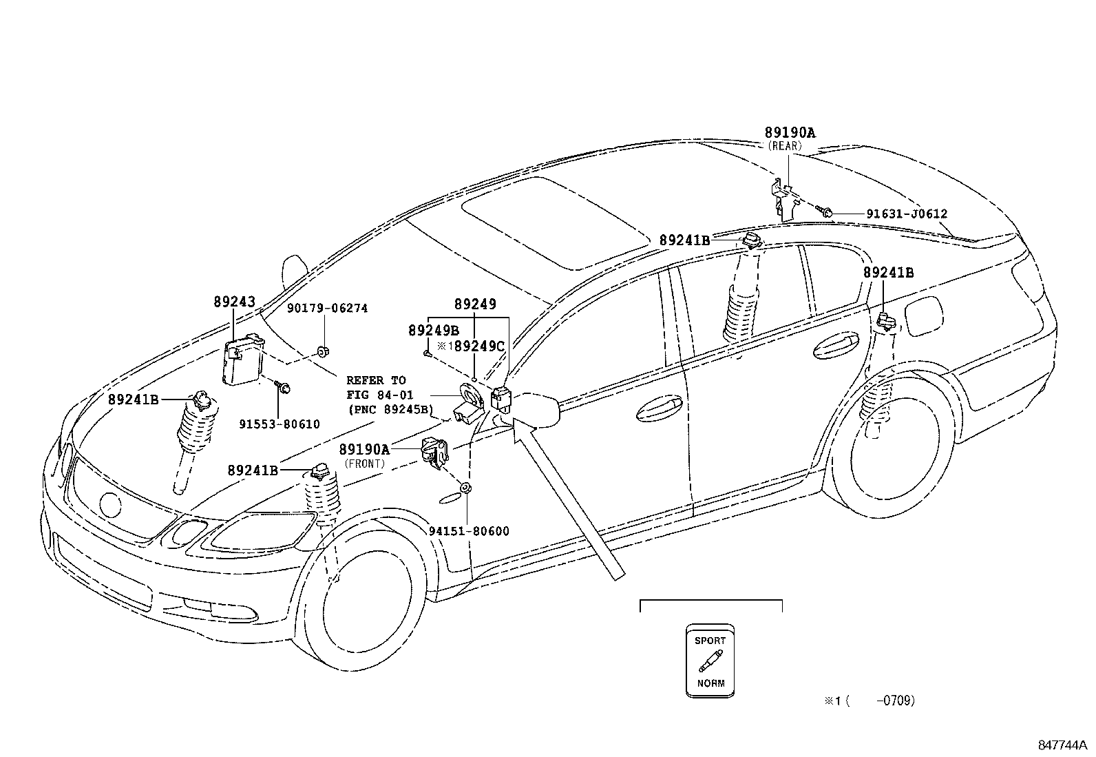  GS450H |  ELECTRONIC MODULATED SUSPENSION