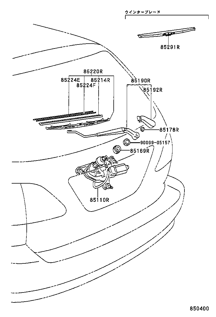  HARRIER |  REAR WIPER